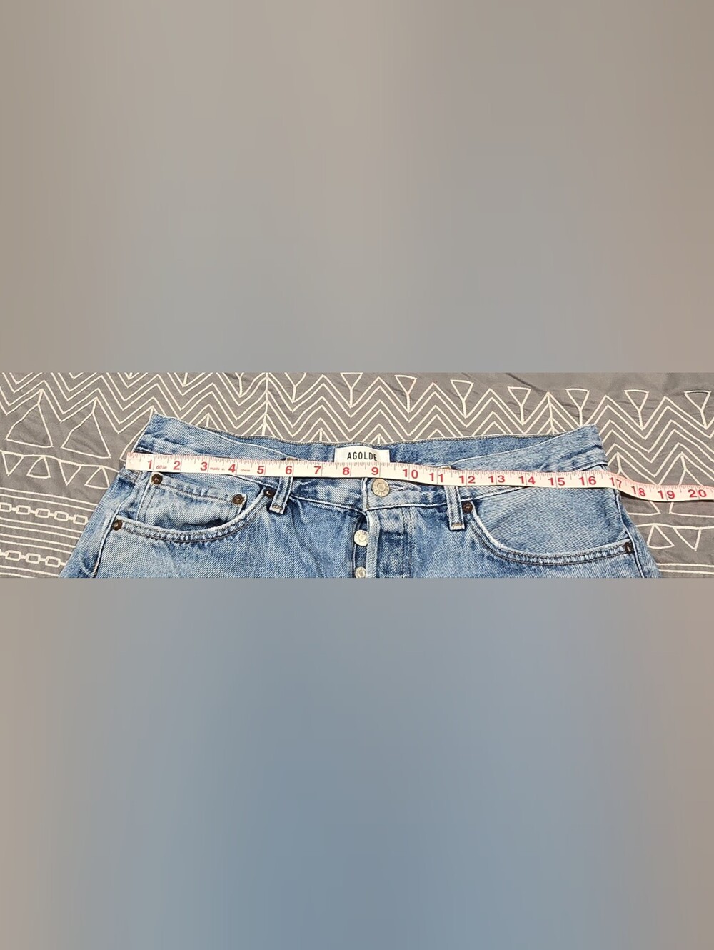 AGOLDE Parker Long High Waisted Shorts Size 30 - Picture 4 of 7